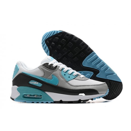 Sports Shoes Nike Air Max 90 (M) White Grey and Blue