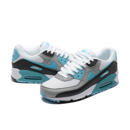 Sports Shoes Nike Air Max 90 (M) White Grey and Blue