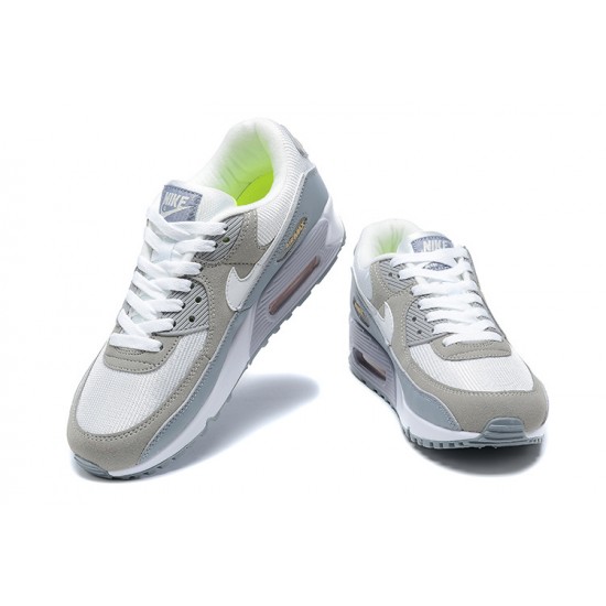 Sports Shoes Nike Air Max 90 (M) White Grey and Green