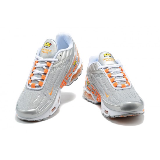 Sports Shoes Nike Air Max Plus 3 (M) Grey Orange and Silver