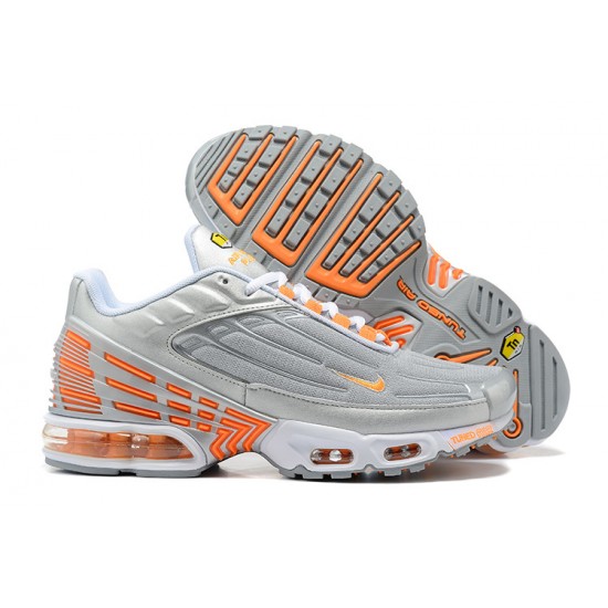 Sports Shoes Nike Air Max Plus 3 (M) Grey Orange and Silver