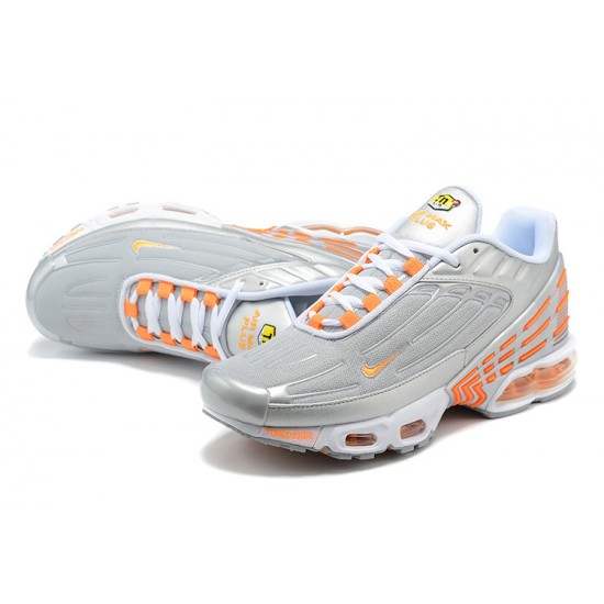 Sports Shoes Nike Air Max Plus 3 (M) Grey Orange and Silver