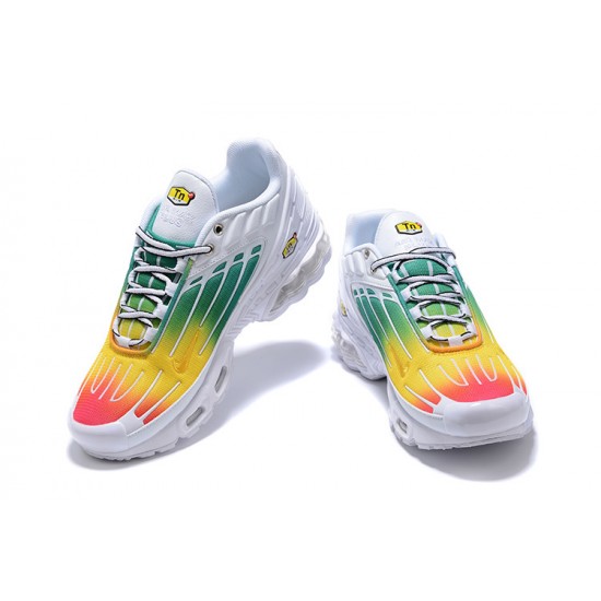 Sports Shoes Nike Air Max Plus 3 (M) White Green and Yellow