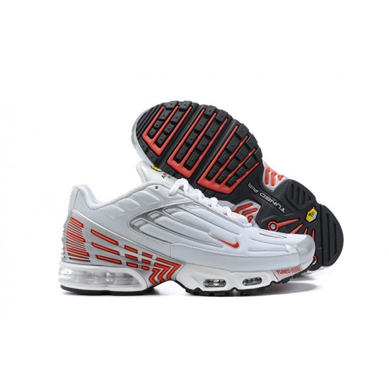 Sports Shoes Nike Air Max Plus 3 (M) White Red and Silver