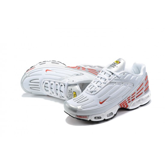 Sports Shoes Nike Air Max Plus 3 (M) White Red and Silver