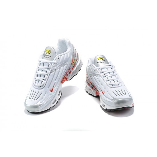 Sports Shoes Nike Air Max Plus 3 (M) White Red and Silver