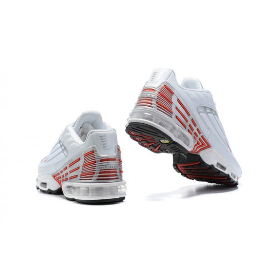 Sports Shoes Nike Air Max Plus 3 (M) White Red and Silver