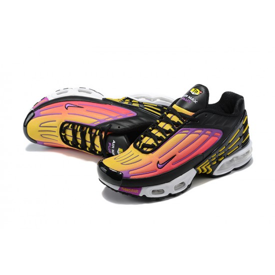 Sports Shoes Nike Air Max Plus 3 (W/M) Black Yellow and Purple CJ9684-003 