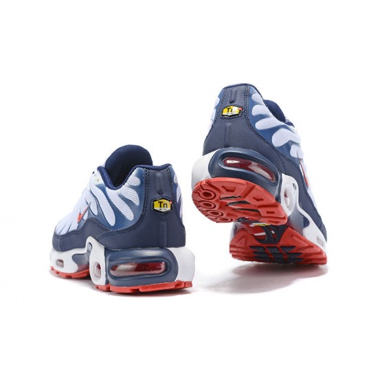 Sports Shoes Nike Air Max Plus Tn (M) QS White Blue and Red