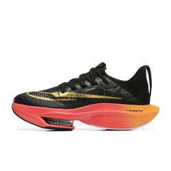 Nike Air Zoom Alphafly Next 2 Mens Black Gold Running Shoes 