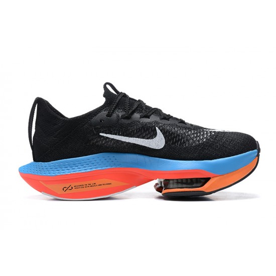 Unisex Nike Air Zoom Alphafly Next 2 Black Blue Running Shoes