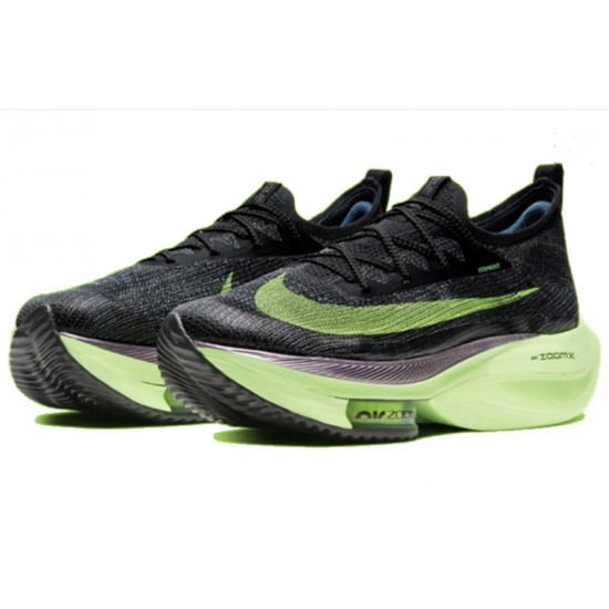 Unisex Nike Air Zoom Alphafly Next 2 Black and Green Running Shoes