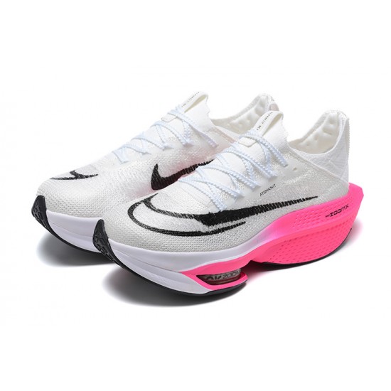 Unisex Nike Air Zoom Alphafly Next 2 White Pink Running Shoes