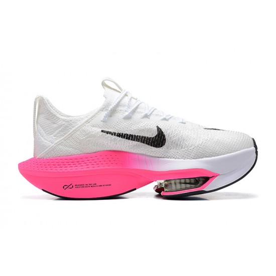 Unisex Nike Air Zoom Alphafly Next 2 White Pink Running Shoes