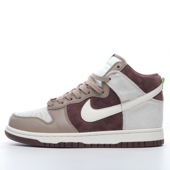 Nike Dunk High Light Chocolate DH5348-100 Brown White Nike Dunk Rep