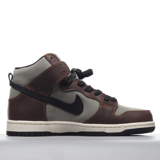 Nike SB Dunk High Baroque Brown BQ6826-201 Brown Green Nike Dunk Rep