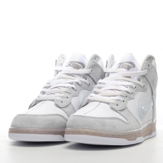 Nike SB Dunk High Slam Jam DA1639-100 Grey White Nike Dunk Rep