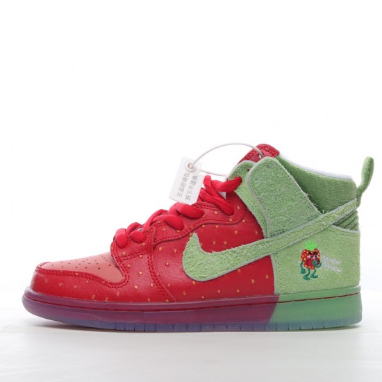 Nike SB Dunk High Strawberry Cough CW7093-600 Red Green Nike Dunk Rep