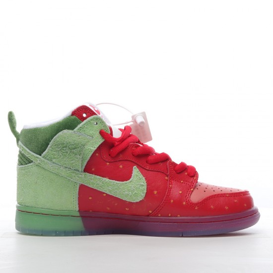 Nike SB Dunk High Strawberry Cough CW7093-600 Red Green Nike Dunk Rep