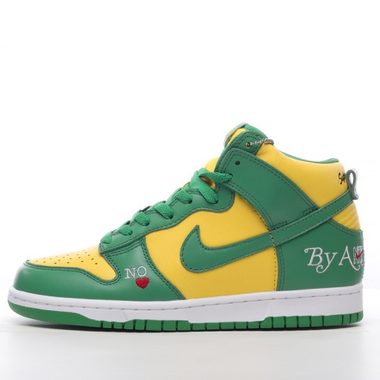 Nike SB Dunk High Supreme By Any Means DN3741-700 Green yellow Nike Dunk Rep