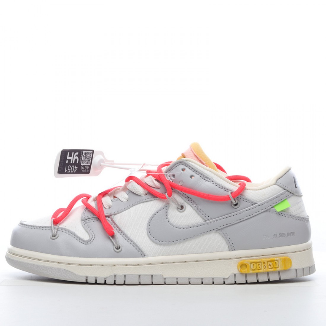 Nike Dunk Low x Off-White™Lot 6 of 50 DM1602-110 Pink Gray Shoes