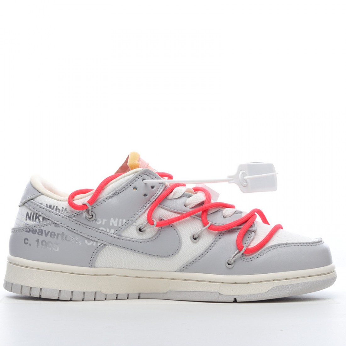 Nike Dunk Low x Off-White™Lot 6 of 50 DM1602-110 Pink Gray Shoes