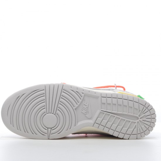 Nike SB Dunk Low Off-White Lot 11 of 50 DJ0950-108 Orange Gray Shoes