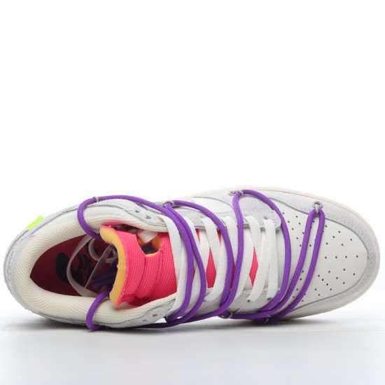Nike SB Dunk Low Off-White Lot 15 of 50 DJ0950-101 Purple Gray Shoes