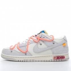 Nike SB Dunk Low Off-White Lot 19 of 50 DJ0950-119 Orange Gray Shoes