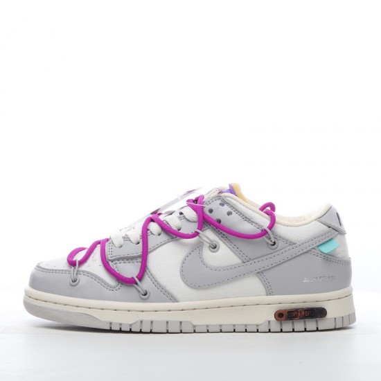 Nike SB Dunk Low Off-White Lot 28 of 50 DM1602-111 Purple Gray Shoes