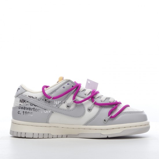 Nike SB Dunk Low Off-White Lot 28 of 50 DM1602-111 Purple Gray Shoes