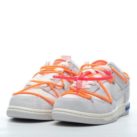 Nike SB Dunk Low Off-White Lot 31 of 50 DJ0950-116 Orange Gray Shoes