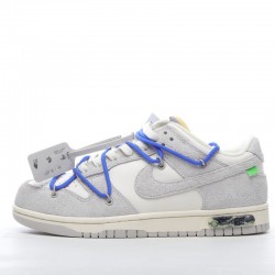 Nike SB Dunk Low Off-White Lot 32 of 50 DJ0590-104 Blue Gray Shoes