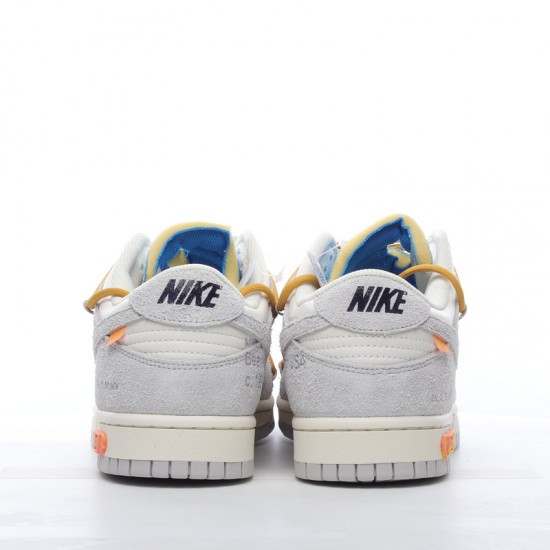 Nike SB Dunk Low Off-White Lot 34 of 50 DJ0950-102 Yellow Gray Shoes