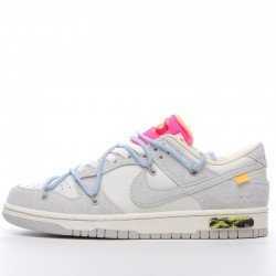 Nike SB Dunk Low Off-White Lot 38 of 50 DJ0950-113 Blue Gray Shoes