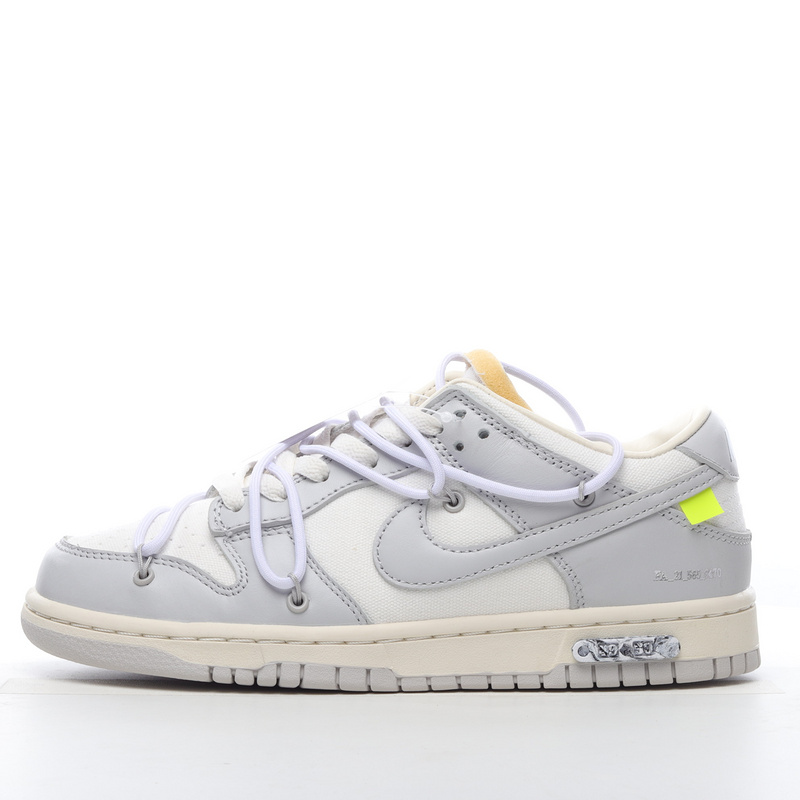 Nike SB Dunk Low Off-White Lot 49 of DM1602-123 Purple Gray Shoes