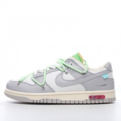 Nike SB Dunk Low Off-White Lot 7 of 50 DM1602-108 Green Gray Shoes