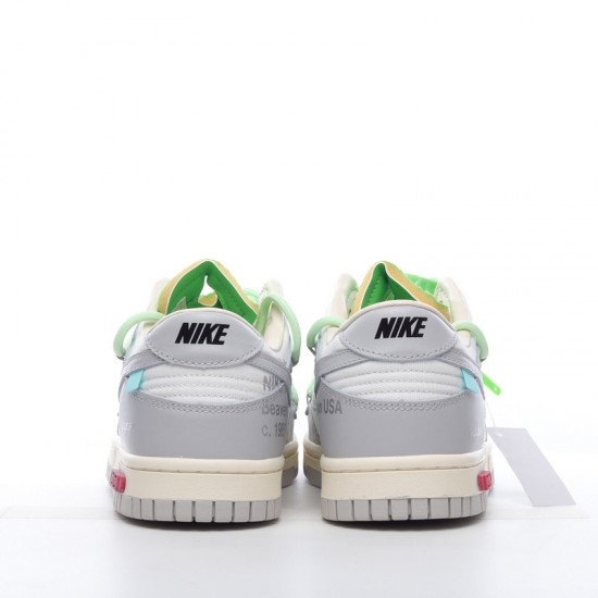 Nike SB Dunk Low Off-White Lot 7 of 50 DM1602-108 Green Gray Shoes