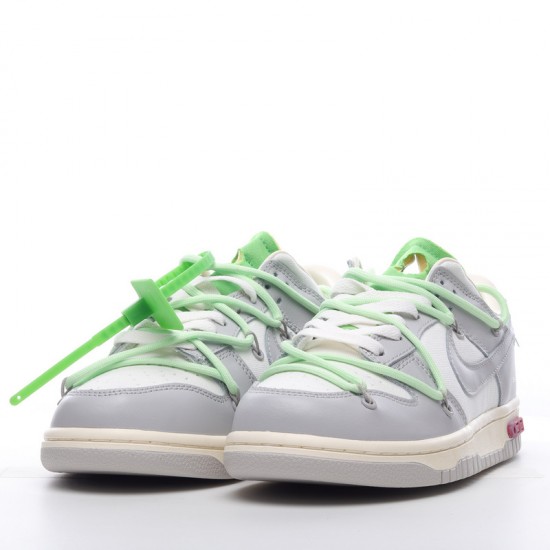 Nike SB Dunk Low Off-White Lot 7 of 50 DM1602-108 Green Gray Shoes