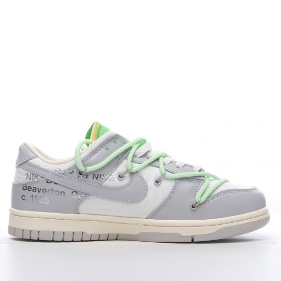 Nike SB Dunk Low Off-White Lot 7 of 50 DM1602-108 Green Gray Shoes