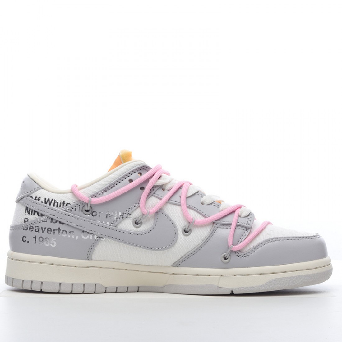 Nike SB Dunk Low Off-White Lot 9 of 50 DM1602-109 Pink Gray Shoes