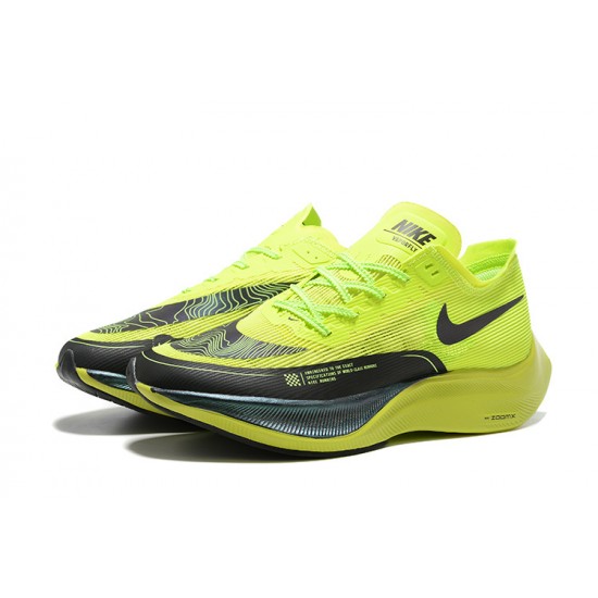 Nike ZomX VaporFly NEXT Mens Chartreuse Black Running Shoes