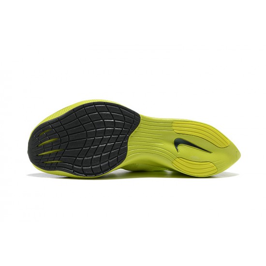 Nike ZoomX VaporFly NEXT Mens Chartreuse Black Running Shoes 