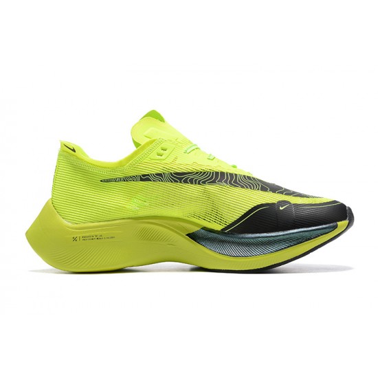 Nike ZoomX VaporFly NEXT Mens Chartreuse Black Running Shoes 