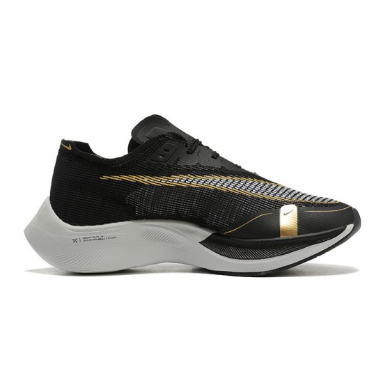 Unisex Nike ZoomX VaporFly NEXT Black Gold Running Shoes 