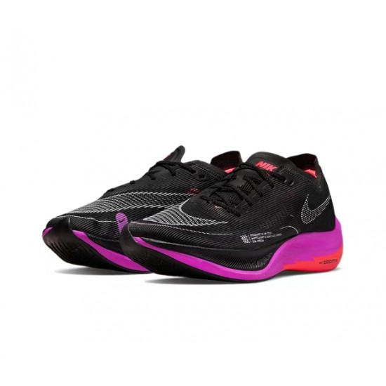 Unisex Nike ZoomX VaporFly NEXT Black Purple Running Shoes 