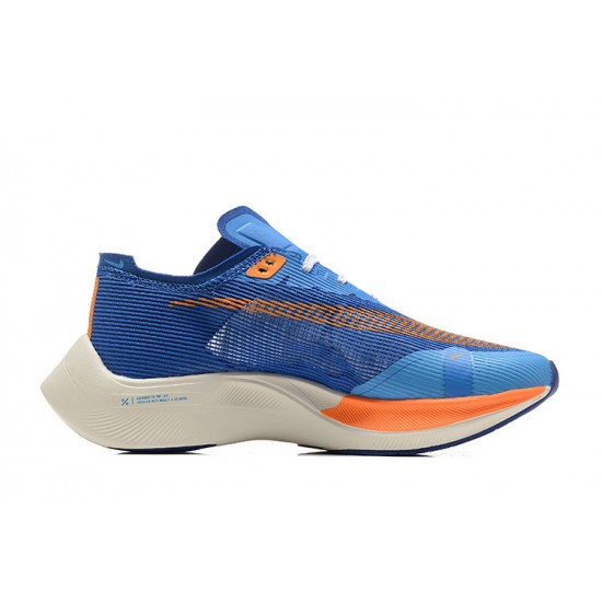 Unisex Nike ZomX VaporFly NEXT Blue Orange Running Shoes