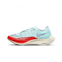 Unisex Nike ZomX VaporFly NEXT Blue Red Running Shoes 