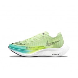 Unisex Nike ZomX VaporFly NEXT Green and Blue Running Shoes 