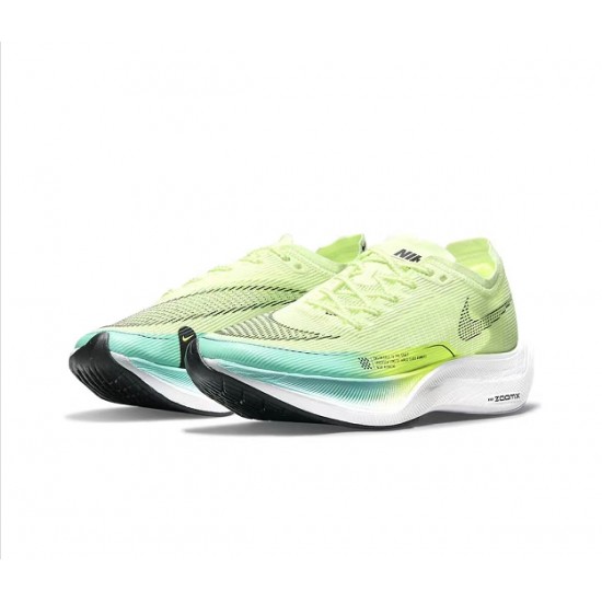 Unisex Nike ZomX VaporFly NEXT Green and Blue Running Shoes